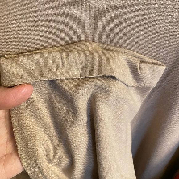 Beautiful long sleeve NWT Cotton Bleu tee, color is Mocha Combo, size 2X - Picture 5 of 16